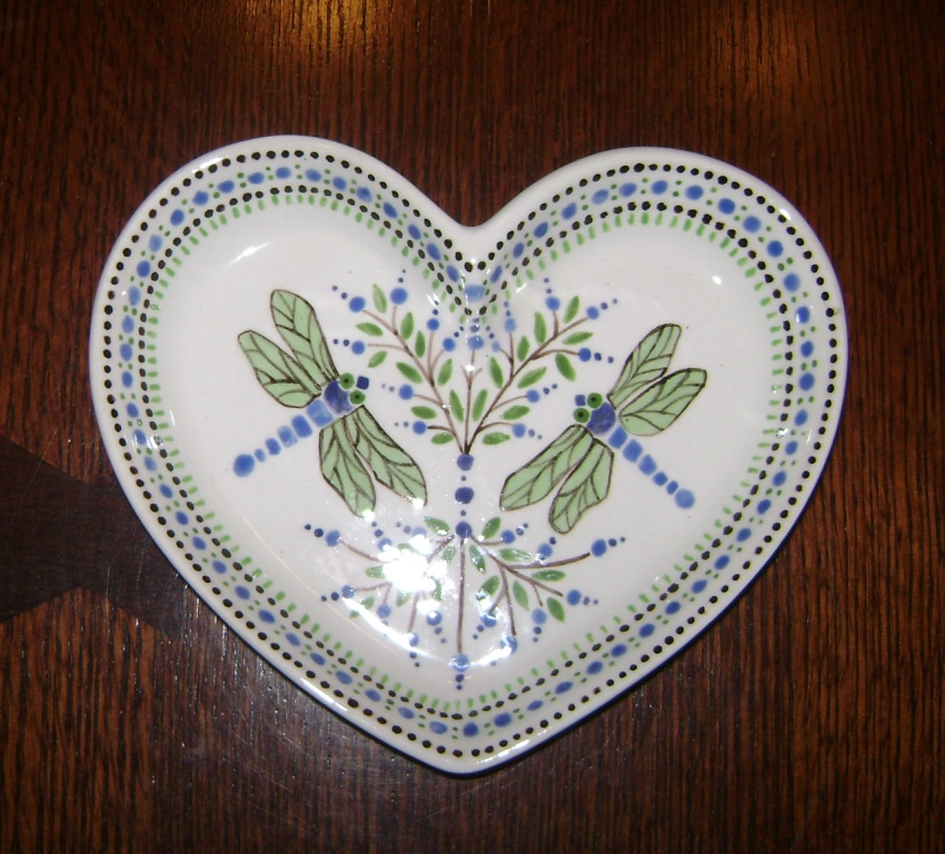Heart shaped trinket holder   