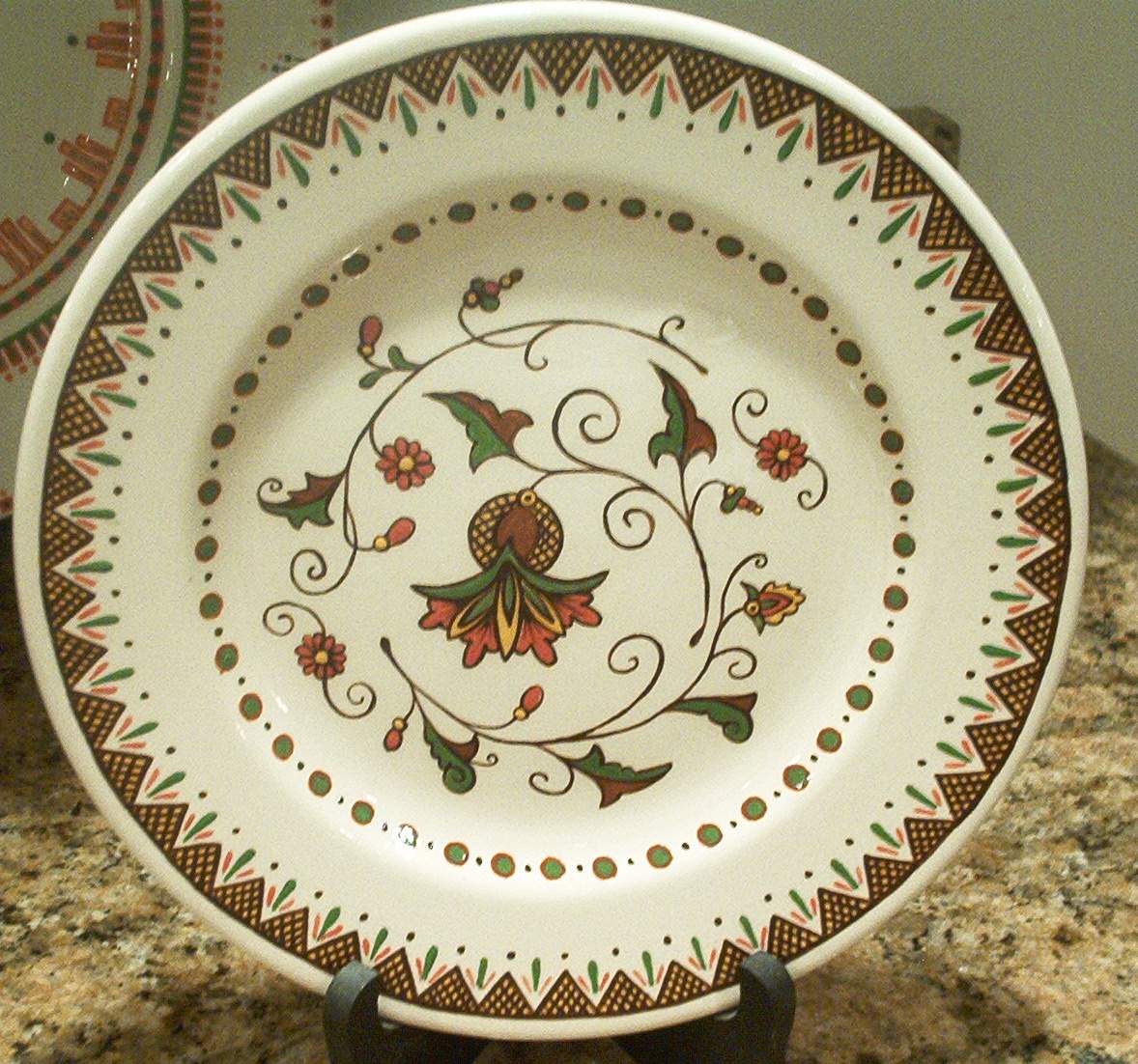 Thistle flower with vines   