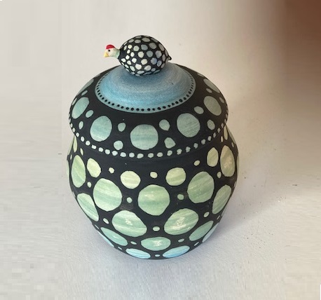 6.5 inch lidded jar   