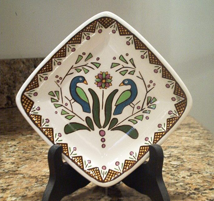 Blue Bird Trinket Holder   