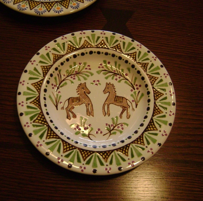 Horse with green trim   