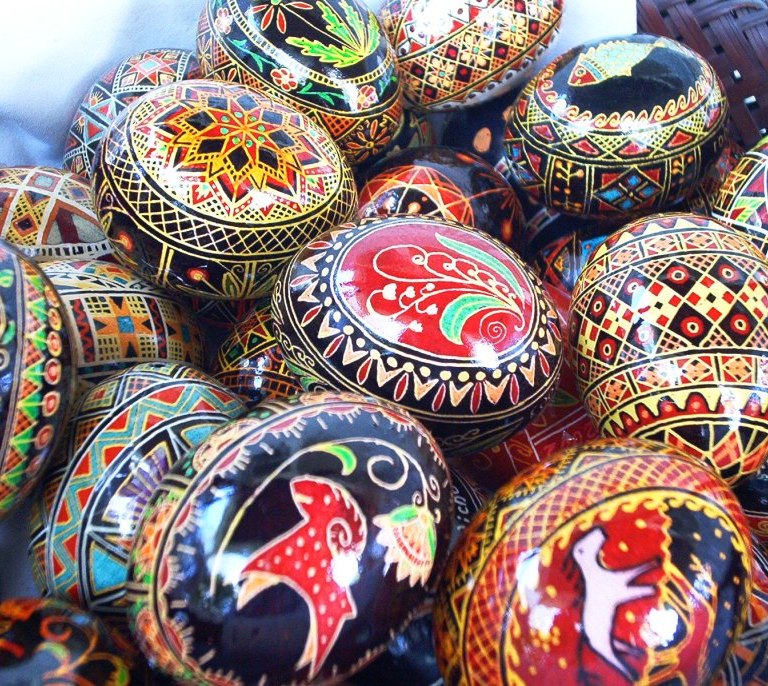 Basket of Pysanky   
