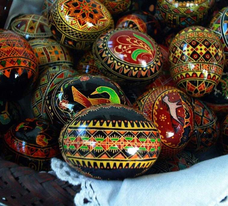 Basket of Pysanky   